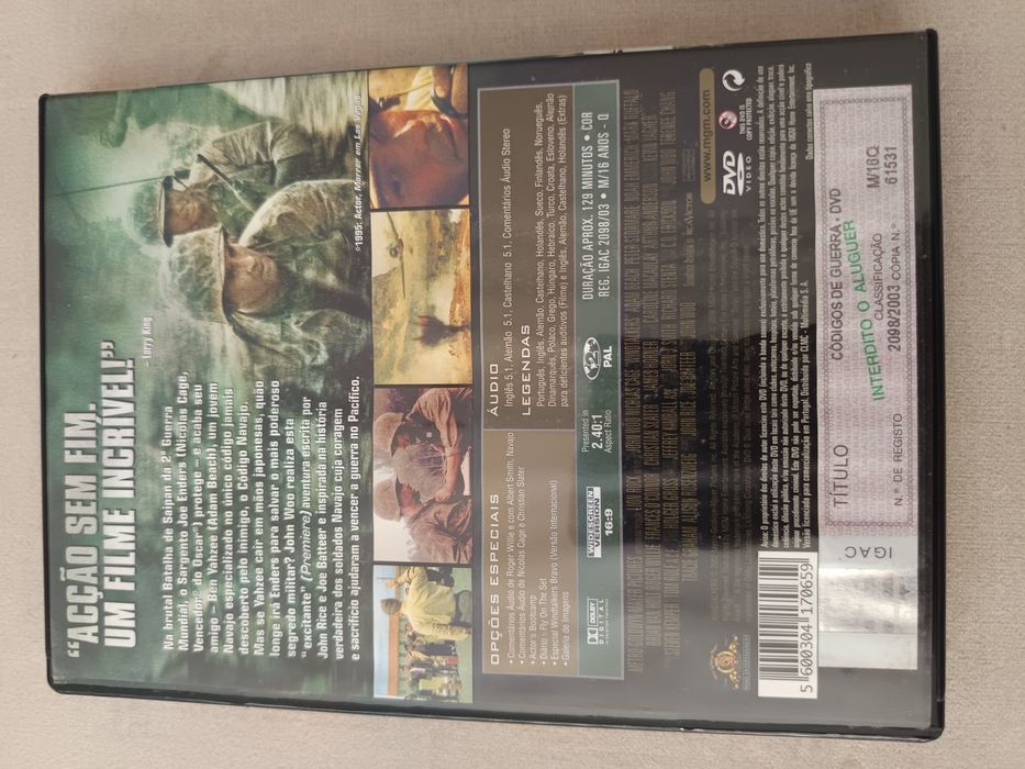 DVD códigos de guerra
