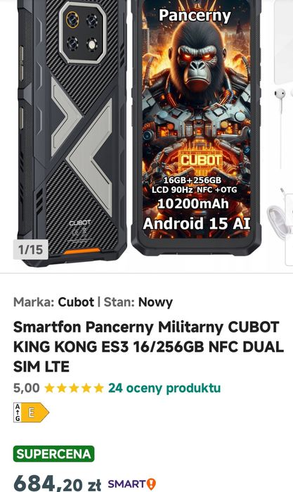 Cubot King Kong es3