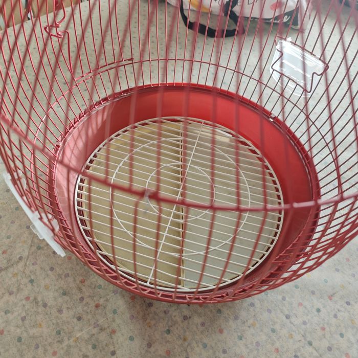 Gaiola de pássaro redonda