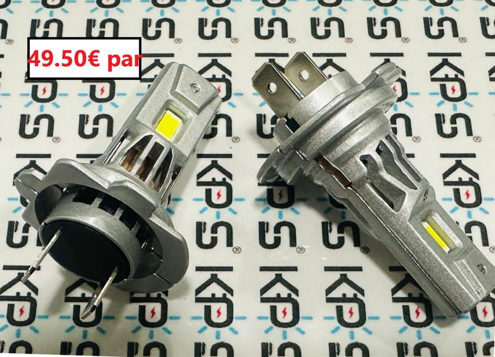 LED H7 e H4 6000Lm 200w ventilado