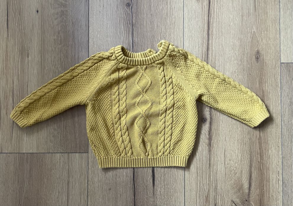 Sweter w warkocze zimowy swiateczny r. 98