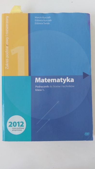 Matematyka 1 podręcznik do liceum technikum Kurczab