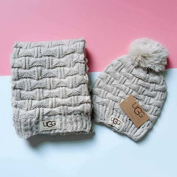 Зимняя шапка + шарф UGG