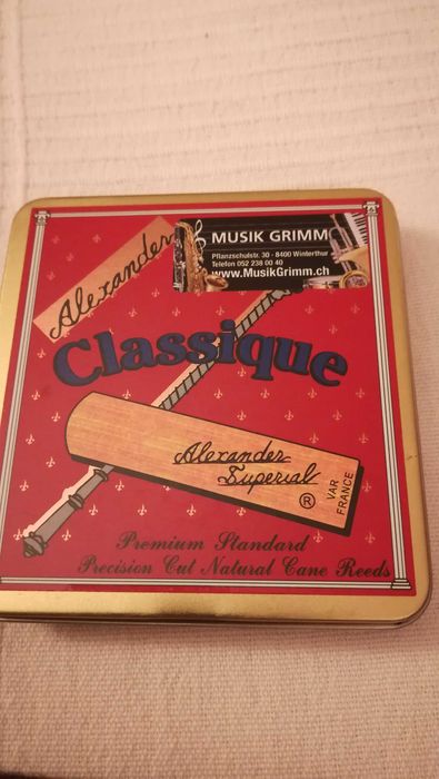 Stroiki do klarnetu B firmy Alexander Classique nr 3,5 (8szt)