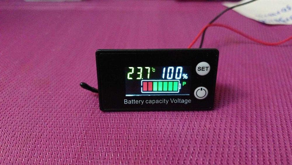 Индикатор вольтметр емкости заряда аккумуляторной батареи 8V-100V