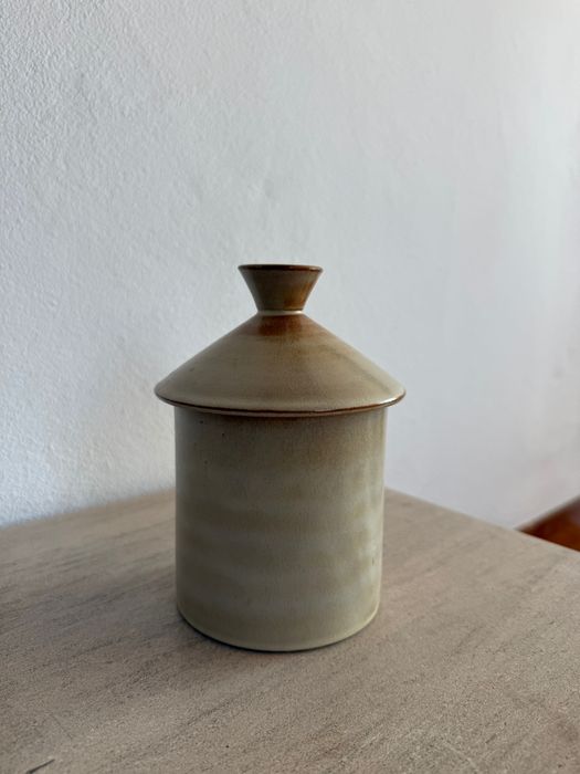 Pote Vintage em Grés com Tampa – Vallauris, França