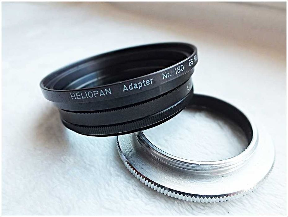 Komplet fotograficzny Filtr Soligor+Adapter Helioplan+Adapte