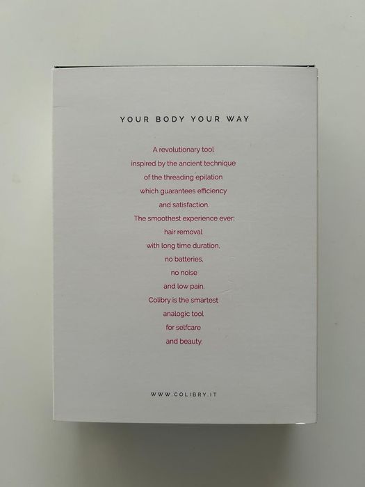 Colibry – Epilador por Fio | Novo, Nunca Usado