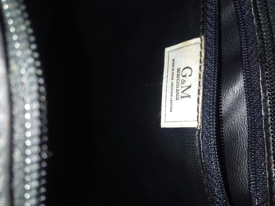 Mala da G&M Itália Nova sem uso em Pele Genuína