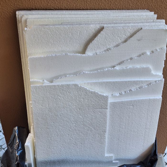 Placas de esferovite para maquetagem