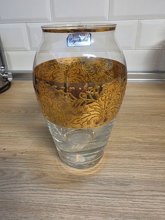 Vaso em Cyristal de Bohème nunca utilizado