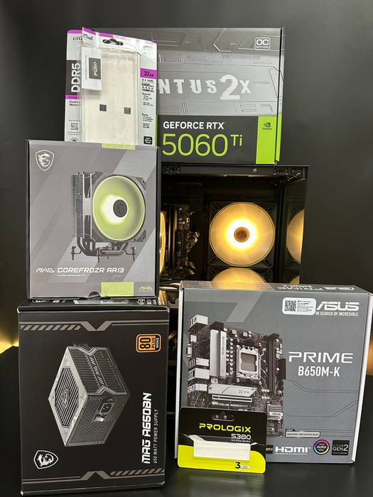 Ігровий ПК Ryzen 5 7500F RTX 5060 Ti 8GB | 32GB DDR5