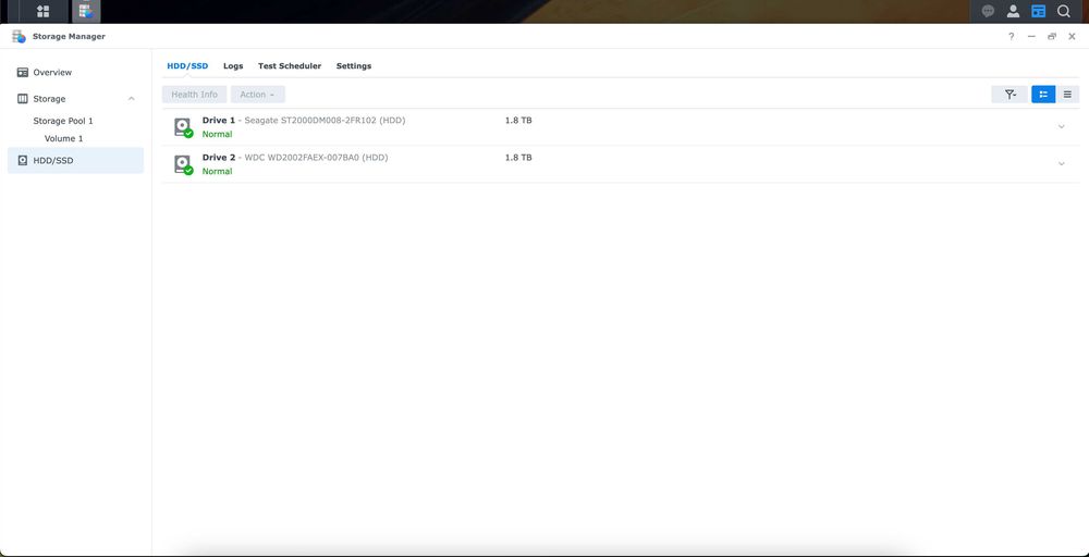 NAS Synology DS216SE + 2 HDD 3.5 2TB
