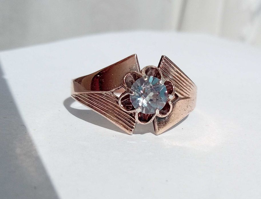 Кольцо з камнем александрит Срібло 875 проба зірочка СССР