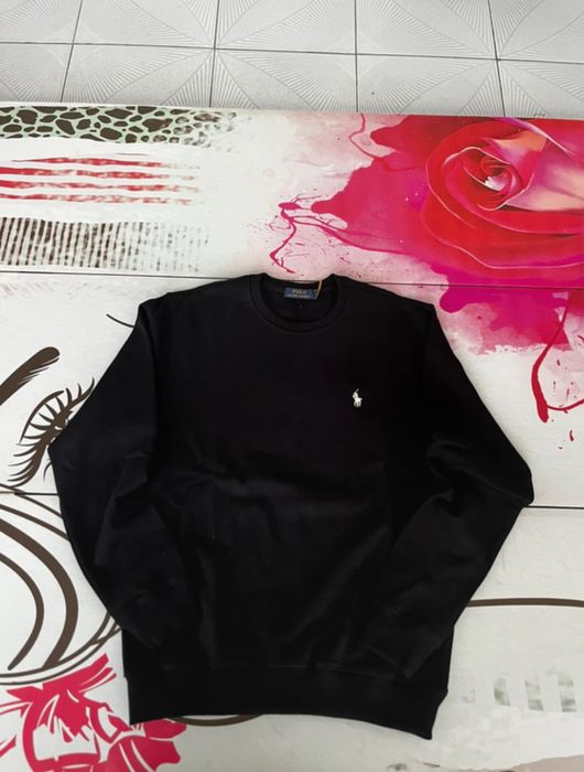 Hoodie Ralph Lauren preto sem capuz