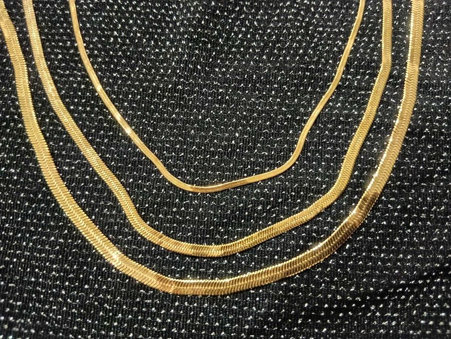 Colar Unissexo Blade Chain em Aço Inoxidável e Aço Titânio