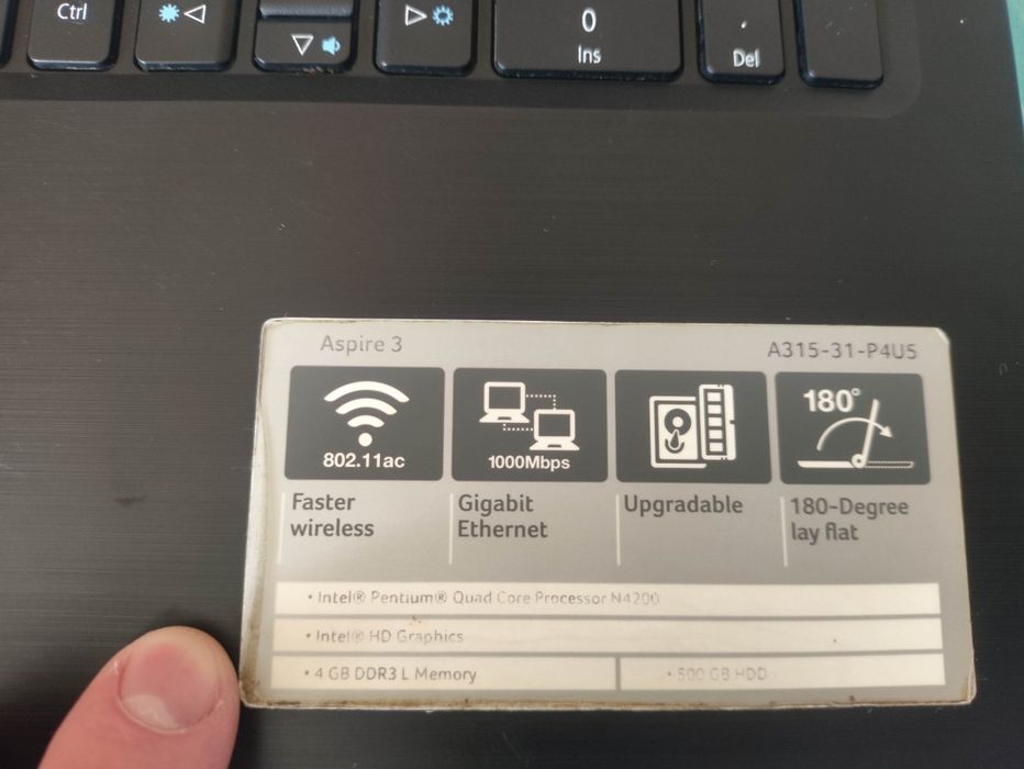 Продам ноутбук Acer Aspire A315-31