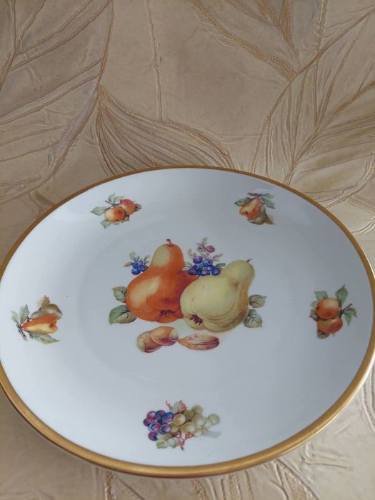 Furstenberg Harvel, efektowna misa, patera, owocarka. Biała porcelana