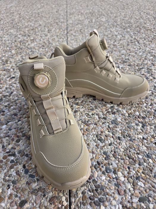 Novas botas de trabalho de segurança masculinas biqueira de aço
