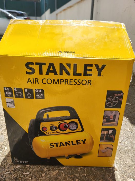 Compressor Stanley 6L 8Bar 1,5HP