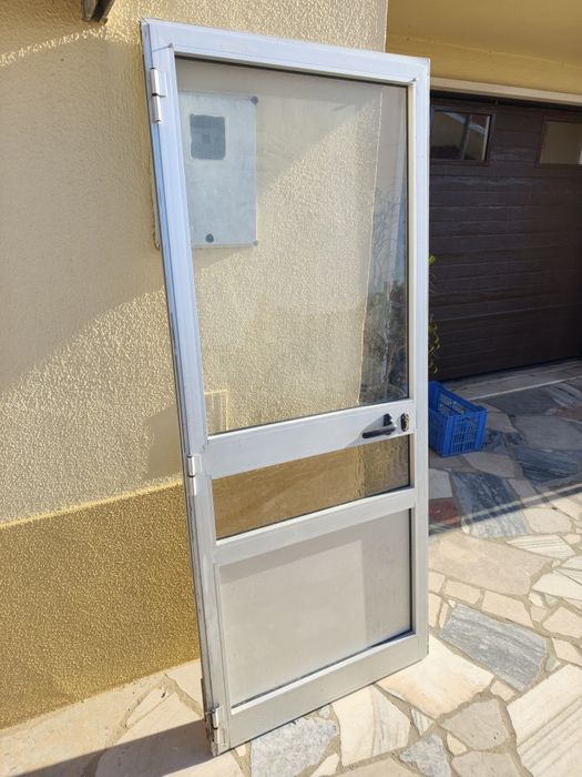 Porta alumínio com vidro 190x80