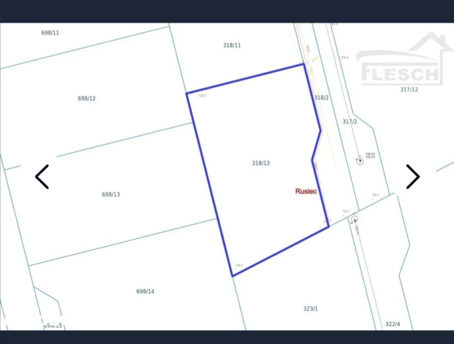 Piękna czysta działka w Ruścu - 1000 m² - Widok 3