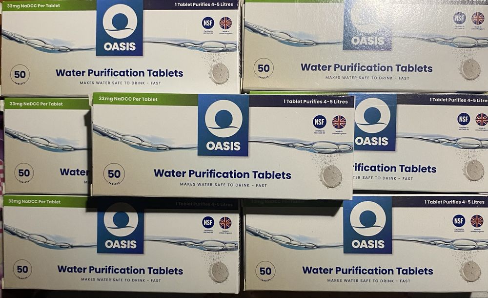 Таблетки для знезараження води OASIS (50 шт.)