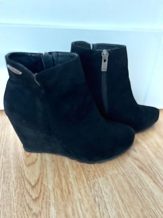 Skórzane botki Big Star roz 37