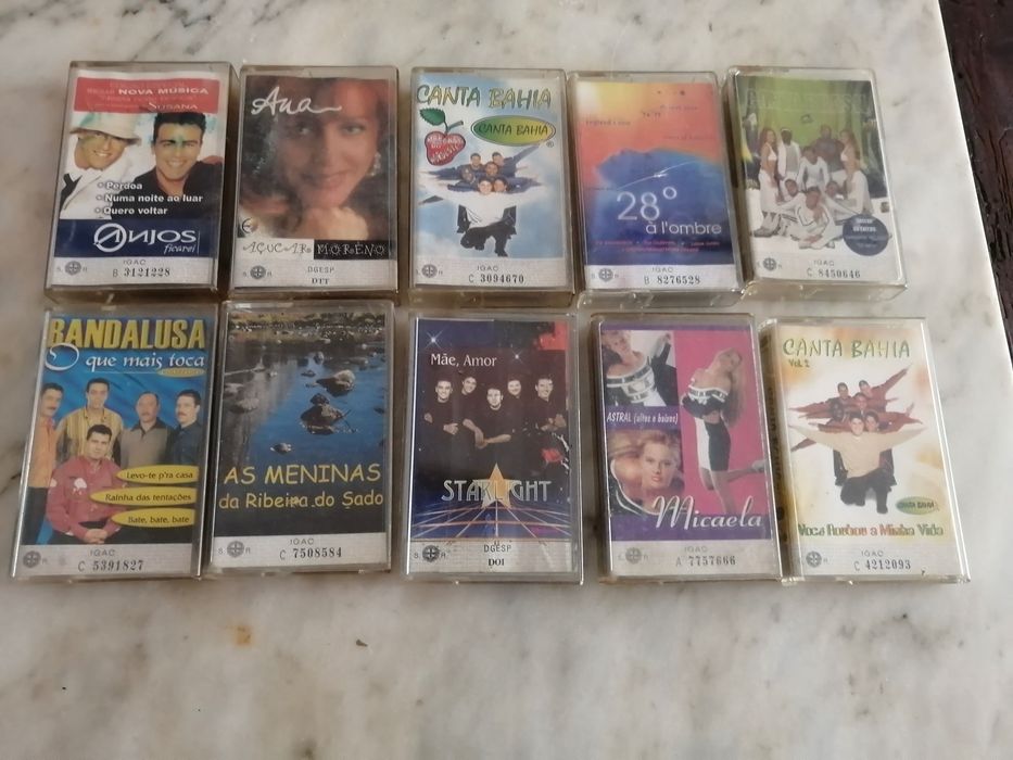 lote de 10 cassetes originais