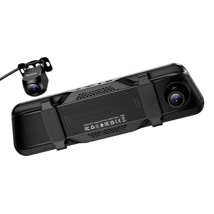 Видеорегистратор-зеркало HOCO DV16 9.66" Full HD + задняя камера | 2 камеры, сенсорный экран