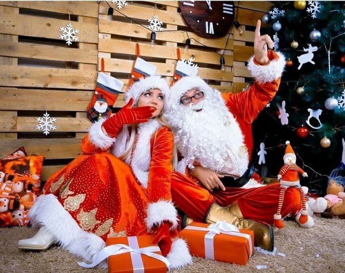 Привітання Київ ДІД МОРОЗ ТА Снігуронька / САНТА