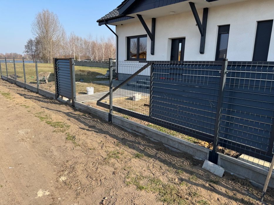 Ogrodzenia betonowe, płoty betonowe, garaże.