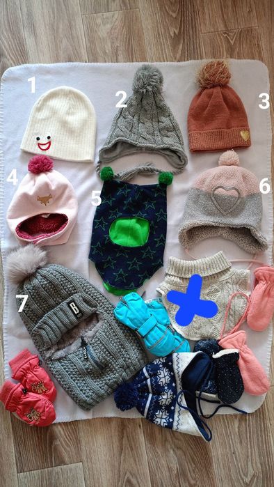 Цены снижены!Зимняя шапка шлем шерсть мериноса  0.5-1.5 года; шапка re