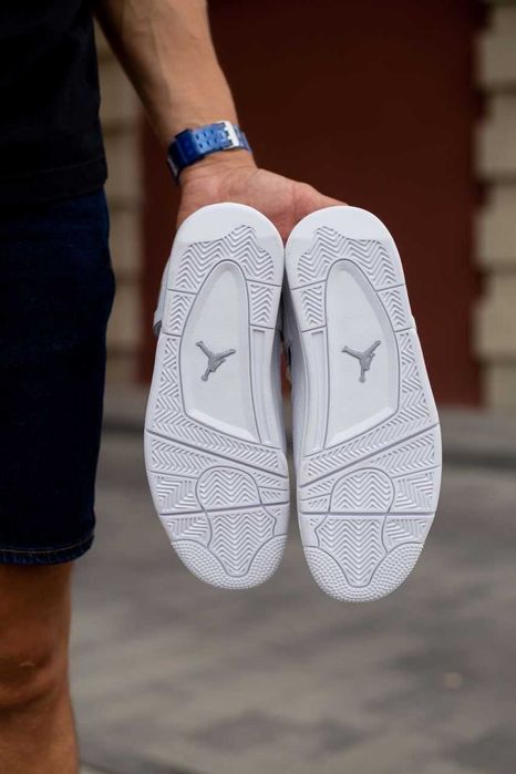 Мужские кроссовки Nike Air Jordan Retro 4 "White" Размеры 40-46