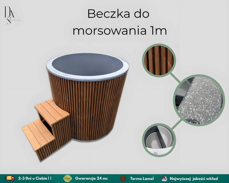 Beczka do schładzania morsowania Schładzacz IceTub Termo lamel Wysyłka