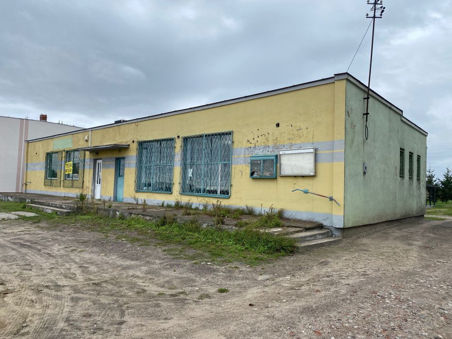 Działka zabudowana pawilonem - Jaworowo