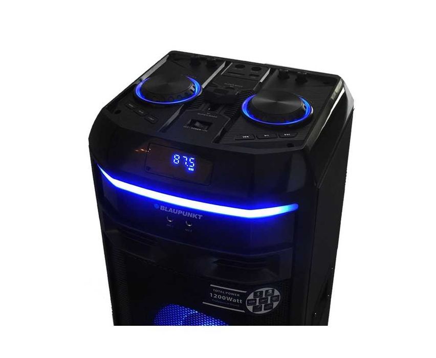 GŁOŚNIK BLAUPUNKT PS11DB PARTYB 1200 Watt BT karaoke + 2 mikr. bezprz.