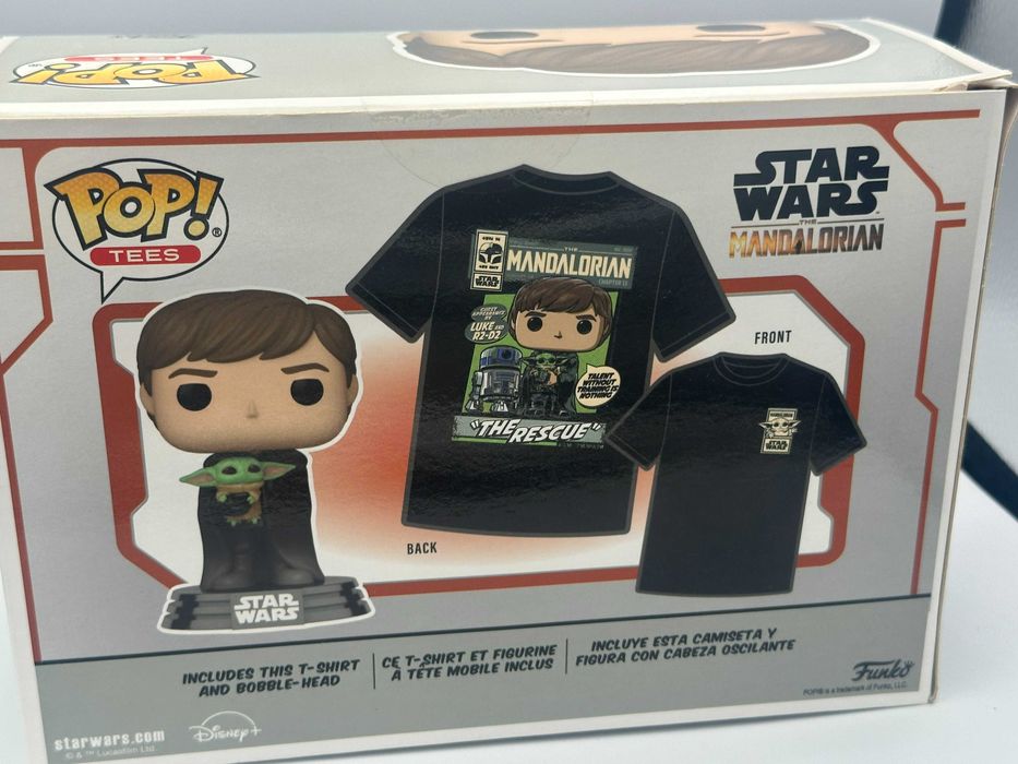 Funko Pop Tees Luke with Child – Star Wars Mandalorian Special Edition