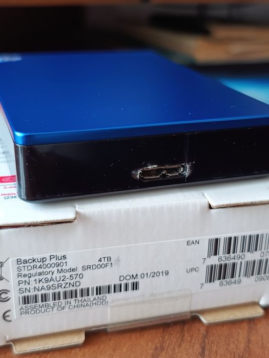 HDD Зовнішній жорсткий диск, вінчестер Seagate 4 Tb