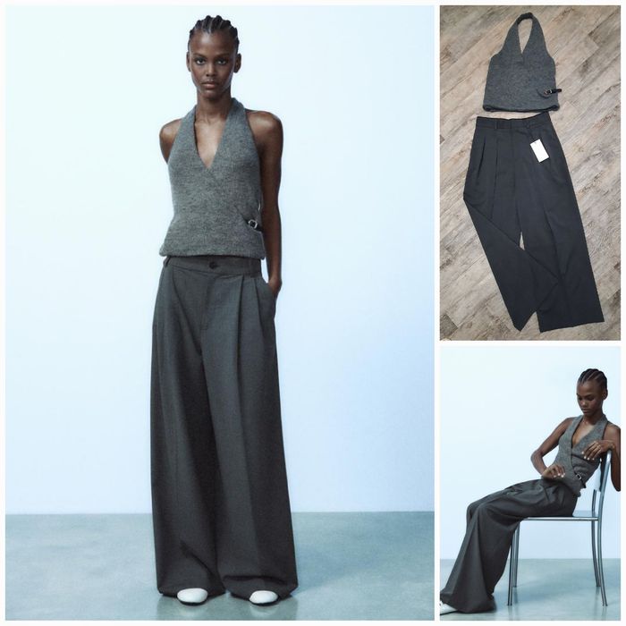 Жилет, топ Zara з 10% вовни. Дуже оригінальна і якісна річ. New