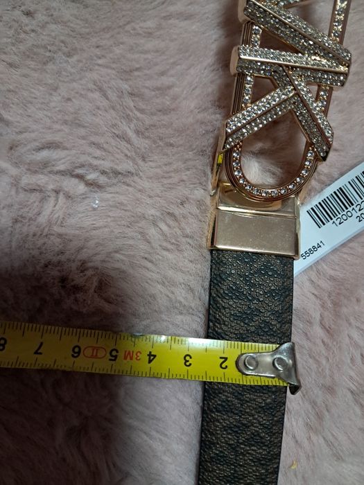 Michael Kors pasek twist belt dwustronny logowany monogram skórzany re