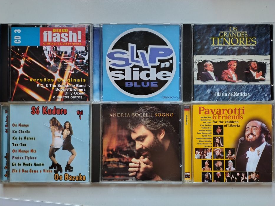 6 CD'S de Música, Disco Sound, Pavarotti + Vários