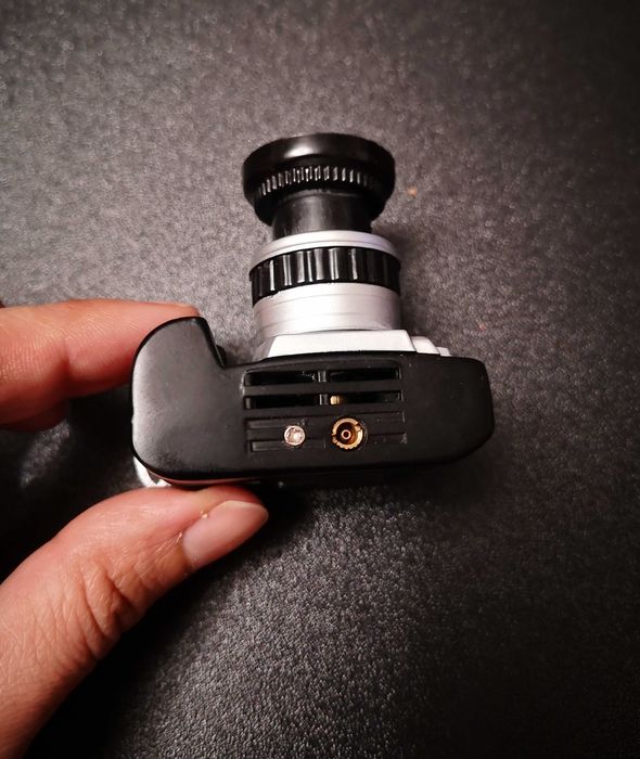 Isqueiro em forma de máquina fotográfica