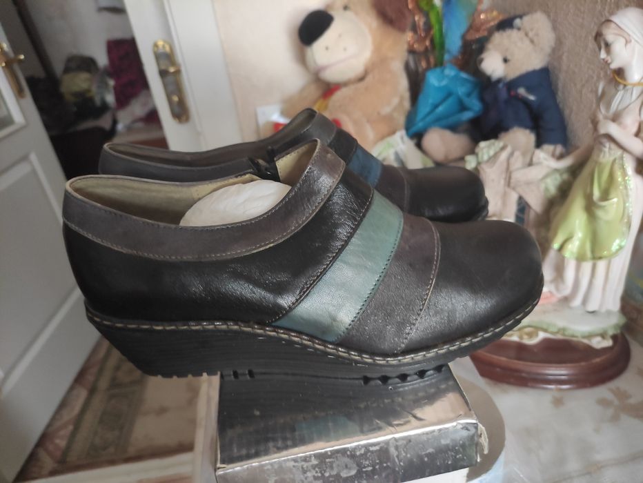 Туфли кожаные новые,кожа комбинированная