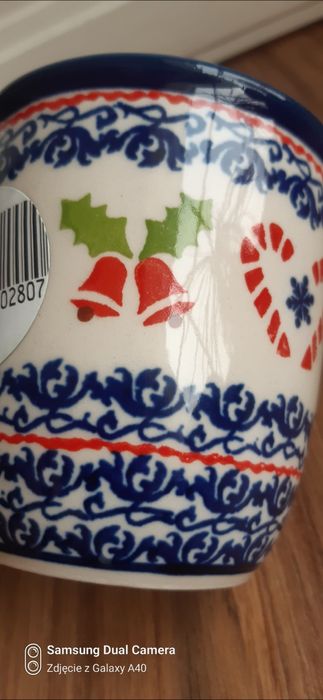 Kubek Bolesławiec unikat