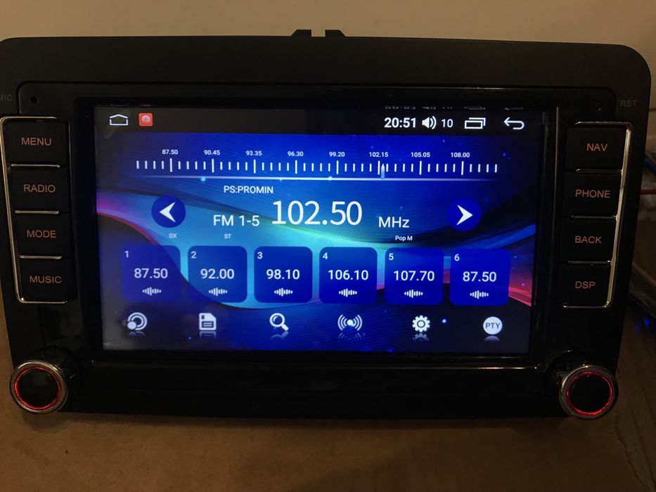 Skoda VW Android 13 2Gb/32Gb Volkswagen SEAT Carplay Магнітола