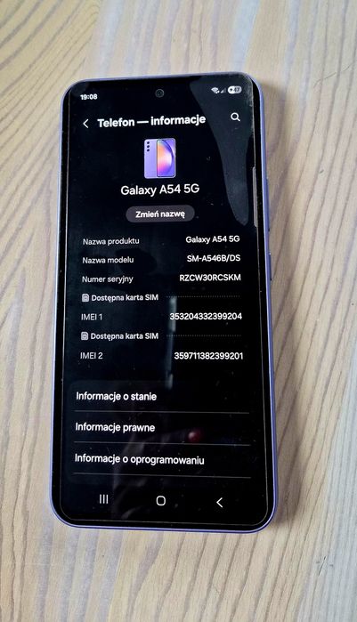 Sprzedam Samsung galaxy A54 5g