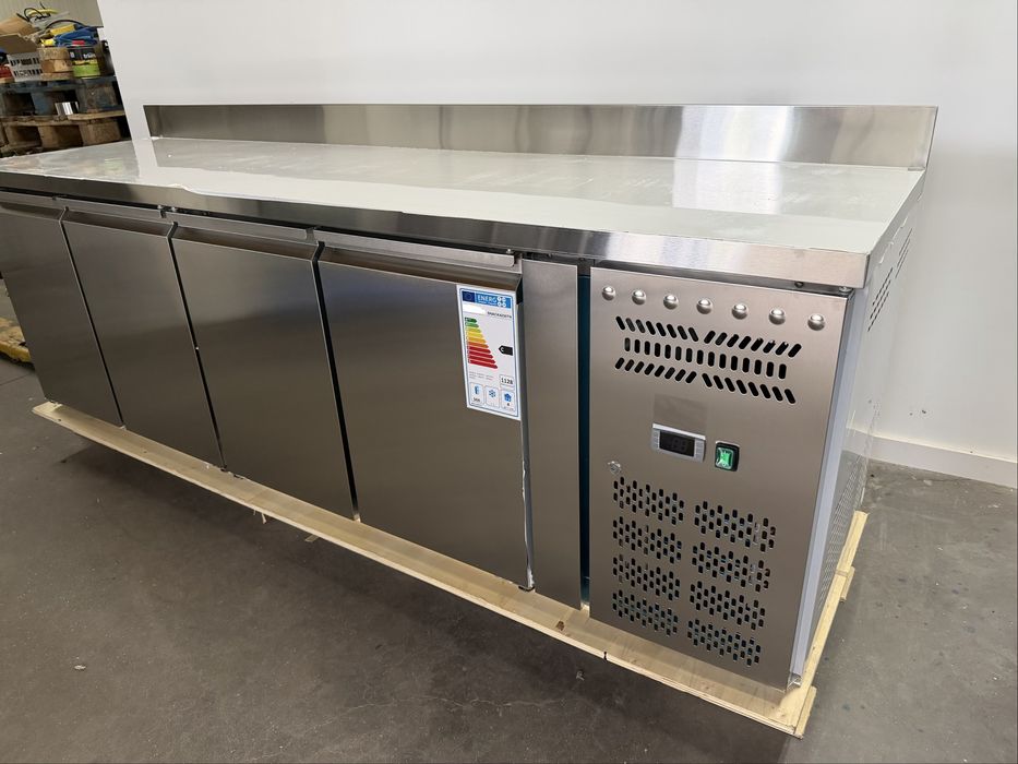 Bancada frigorifica Mesa refrigerada frio ventilado 4 Portas
