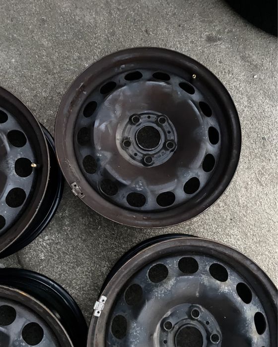 4x felgi stalowe 5x112 r16 6J et43 Stalówki Oryginał VW 16”