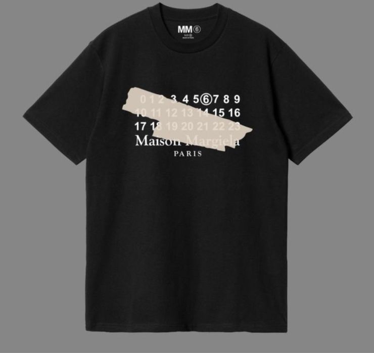 Мужские футболки Maison Margiela Paris Logo  мейсон марджела унисекс